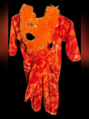 Hide and Eek orange one eyed monster costume size 4/5 kids